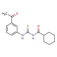 3-(3-acetylphenyl)-1-cyclohexanecarbonylthiourea