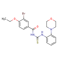 3-(3-bromo-4-ethoxybenzoyl)-1-[2-(morpholin-4-yl)phenyl]thiourea