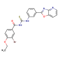 3-(3-bromo-4-ethoxybenzoyl)-1-(3-{[1,3]oxazolo[4,5-b]pyridin-2-yl}phenyl)thiourea