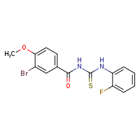 3-(3-bromo-4-methoxybenzoyl)-1-(2-fluorophenyl)thiourea