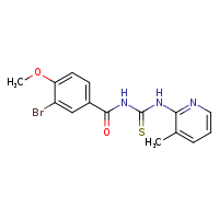 3-(3-bromo-4-methoxybenzoyl)-1-(3-methylpyridin-2-yl)thiourea