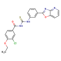 3-(3-chloro-4-ethoxybenzoyl)-1-(3-{[1,3]oxazolo[4,5-b]pyridin-2-yl}phenyl)thiourea