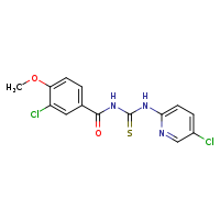 3-(3-chloro-4-methoxybenzoyl)-1-(5-chloropyridin-2-yl)thiourea