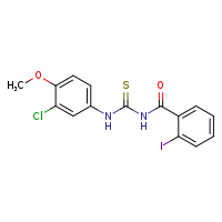 3-(3-chloro-4-methoxyphenyl)-1-(2-iodobenzoyl)thiourea