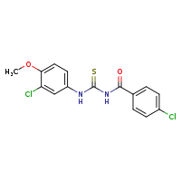 3-(3-chloro-4-methoxyphenyl)-1-(4-chlorobenzoyl)thiourea