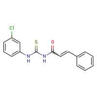 3-(3-chlorophenyl)-1-[(2E)-3-phenylprop-2-enoyl]thiourea