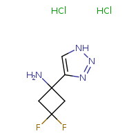 3,3-difluoro-1-(1H-1,2,3-triazol-4-yl)cyclobutan-1-amine dihydrochloride