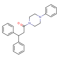 3,3-diphenyl-1-(4-phenylpiperazin-1-yl)propan-1-one