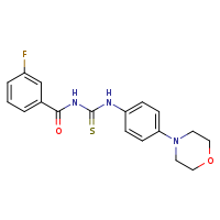 3-(3-fluorobenzoyl)-1-[4-(morpholin-4-yl)phenyl]thiourea