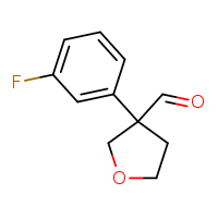 3-(3-fluorophenyl)oxolane-3-carbaldehyde