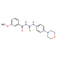 3-(3-methoxybenzoyl)-1-[4-(morpholin-4-yl)phenyl]thiourea