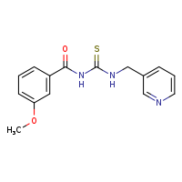 3-(3-methoxybenzoyl)-1-(pyridin-3-ylmethyl)thiourea