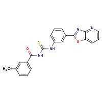 3-(3-methylbenzoyl)-1-(3-{[1,3]oxazolo[4,5-b]pyridin-2-yl}phenyl)thiourea