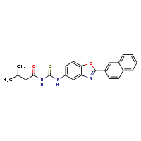 3-(3-methylbutanoyl)-1-[2-(naphthalen-2-yl)-1,3-benzoxazol-5-yl]thiourea