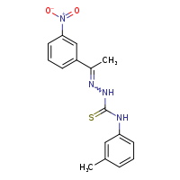 3-(3-methylphenyl)-1-[(E)-[1-(3-nitrophenyl)ethylidene]amino]thiourea