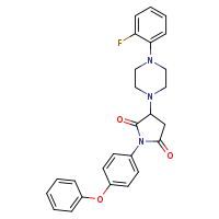3-[4-(2-fluorophenyl)piperazin-1-yl]-1-(4-phenoxyphenyl)pyrrolidine-2,5-dione