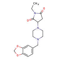 3-[4-(2H-1,3-benzodioxol-5-ylmethyl)piperazin-1-yl]-1-ethylpyrrolidine-2,5-dione