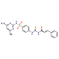 3-{4-[(4,6-dimethylpyrimidin-2-yl)sulfamoyl]phenyl}-1-[(2E)-3-phenylprop-2-enoyl]thiourea