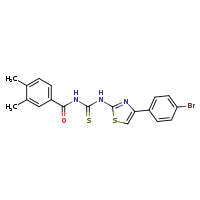 3-[4-(4-bromophenyl)-1,3-thiazol-2-yl]-1-(3,4-dimethylbenzoyl)thiourea