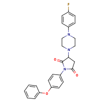 3-[4-(4-fluorophenyl)piperazin-1-yl]-1-(4-phenoxyphenyl)pyrrolidine-2,5-dione