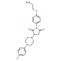 3-[4-(4-fluorophenyl)piperazin-1-yl]-1-(4-propoxyphenyl)pyrrolidine-2,5-dione