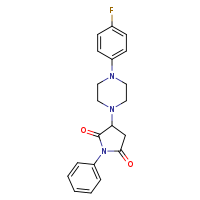 3-[4-(4-fluorophenyl)piperazin-1-yl]-1-phenylpyrrolidine-2,5-dione