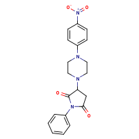 3-[4-(4-nitrophenyl)piperazin-1-yl]-1-phenylpyrrolidine-2,5-dione