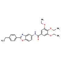 3,4,5-triethoxy-N-[2-(4-ethylphenyl)-1,3-benzoxazol-5-yl]benzamide