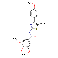 3,4,5-trimethoxy-N-[4-(4-methoxyphenyl)-5-methyl-1,3-thiazol-2-yl]benzamide