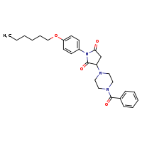 3-(4-benzoylpiperazin-1-yl)-1-[4-(hexyloxy)phenyl]pyrrolidine-2,5-dione