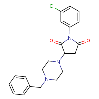3-(4-benzylpiperazin-1-yl)-1-(3-chlorophenyl)pyrrolidine-2,5-dione