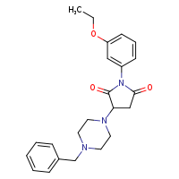 3-(4-benzylpiperazin-1-yl)-1-(3-ethoxyphenyl)pyrrolidine-2,5-dione