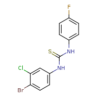 3-(4-bromo-3-chlorophenyl)-1-(4-fluorophenyl)thiourea