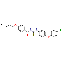 3-(4-butoxybenzoyl)-1-[4-(4-chlorophenoxy)phenyl]thiourea