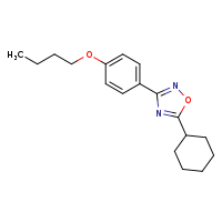 3-(4-butoxyphenyl)-5-cyclohexyl-1,2,4-oxadiazole