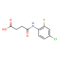 3-[(4-chloro-2-fluorophenyl)carbamoyl]propanoic acid