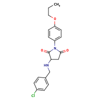 3-{[(4-chlorophenyl)methyl]amino}-1-(4-propoxyphenyl)pyrrolidine-2,5-dione