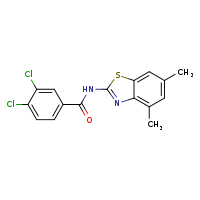 3,4-dichloro-N-(4,6-dimethyl-1,3-benzothiazol-2-yl)benzamide