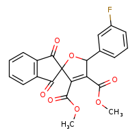 3,4-dimethyl 5-(3-fluorophenyl)-1',3'-dioxo-5H-spiro[furan-2,2'-indene]-3,4-dicarboxylate