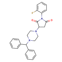 3-[4-(diphenylmethyl)piperazin-1-yl]-1-(2-fluorophenyl)pyrrolidine-2,5-dione