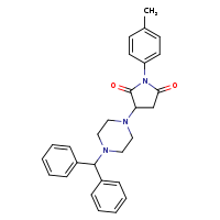 3-[4-(diphenylmethyl)piperazin-1-yl]-1-(4-methylphenyl)pyrrolidine-2,5-dione