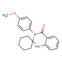 3'-(4-methoxyphenyl)-1'H-spiro[cyclohexane-1,2'-quinazolin]-4'-one