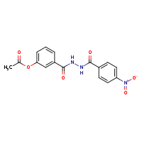 3-{[(4-nitrophenyl)formohydrazido]carbonyl}phenyl acetate