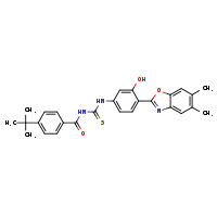 3-(4-tert-butylbenzoyl)-1-[4-(5,6-dimethyl-1,3-benzoxazol-2-yl)-3-hydroxyphenyl]thiourea