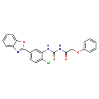 3-[5-(1,3-benzoxazol-2-yl)-2-chlorophenyl]-1-(2-phenoxyacetyl)thiourea