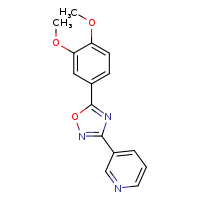 3-[5-(3,4-dimethoxyphenyl)-1,2,4-oxadiazol-3-yl]pyridine