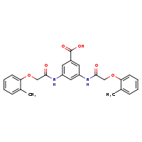 3,5-bis[2-(2-methylphenoxy)acetamido]benzoic acid