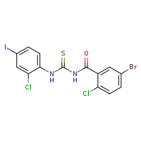 3-(5-bromo-2-chlorobenzoyl)-1-(2-chloro-4-iodophenyl)thiourea