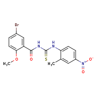 3-(5-bromo-2-methoxybenzoyl)-1-(2-methyl-4-nitrophenyl)thiourea