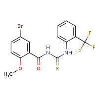 3-(5-bromo-2-methoxybenzoyl)-1-[2-(trifluoromethyl)phenyl]thiourea